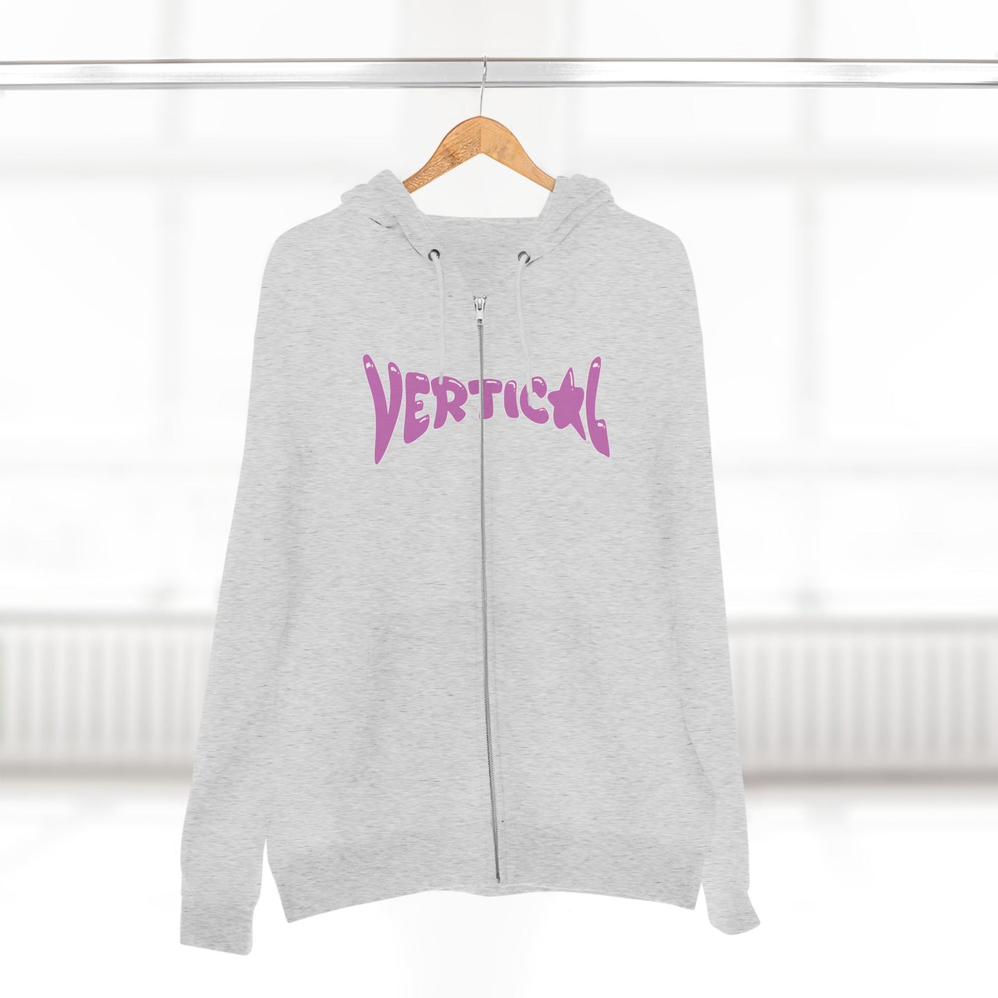 Vertical Star Zip Up Hoodie