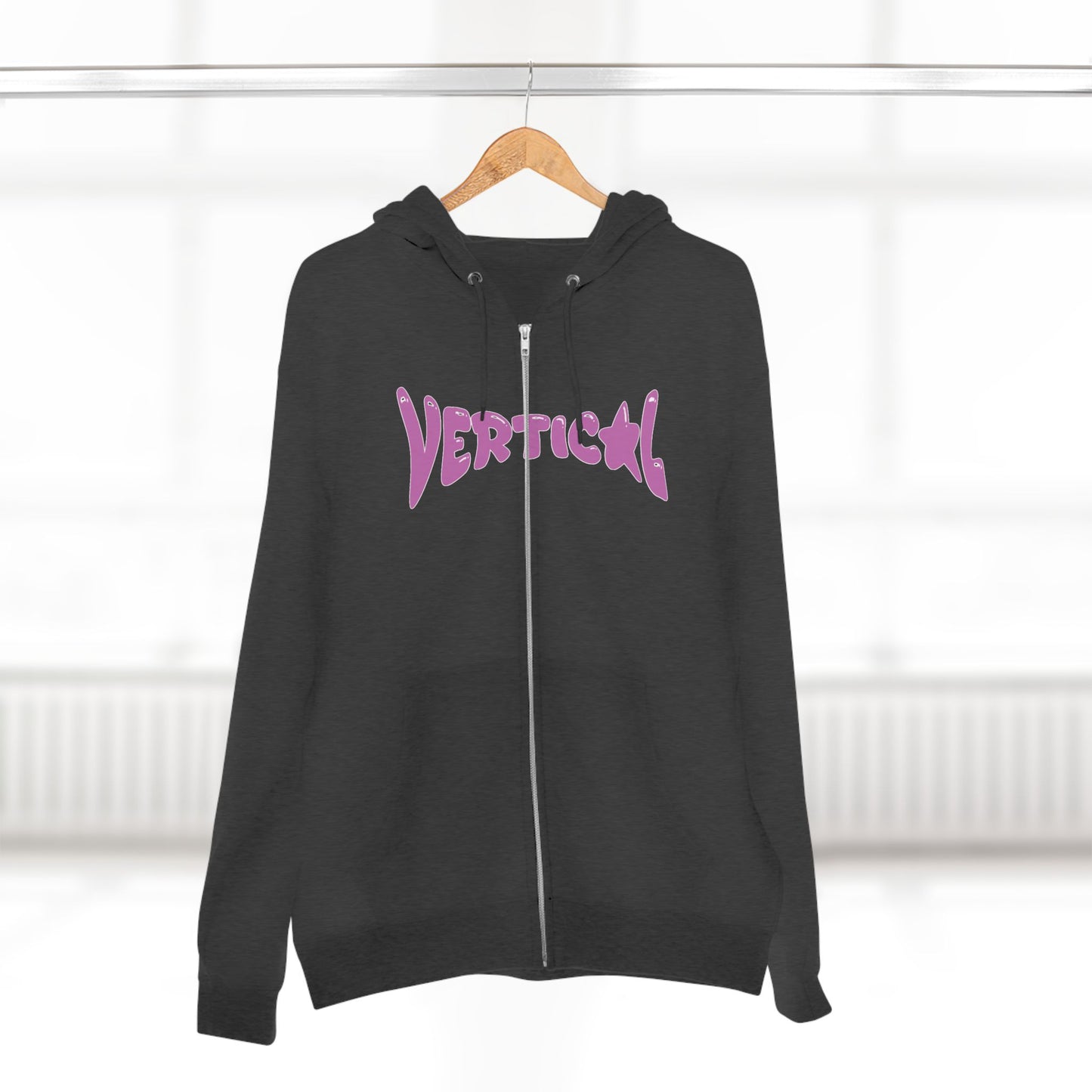 Vertical Star Zip Up Hoodie