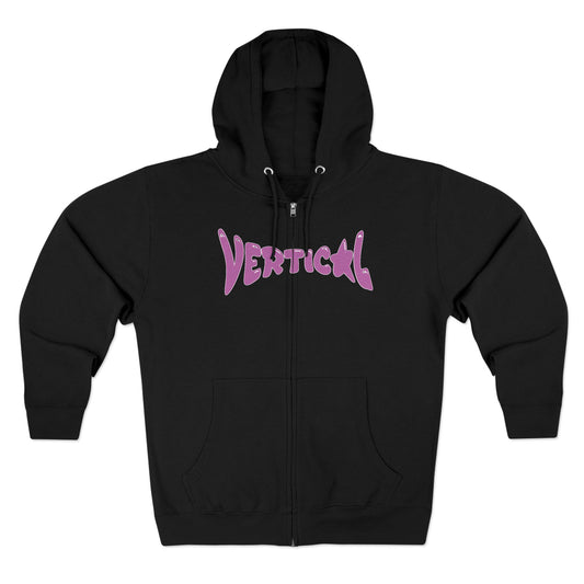 Vertical Star Zip Up Hoodie