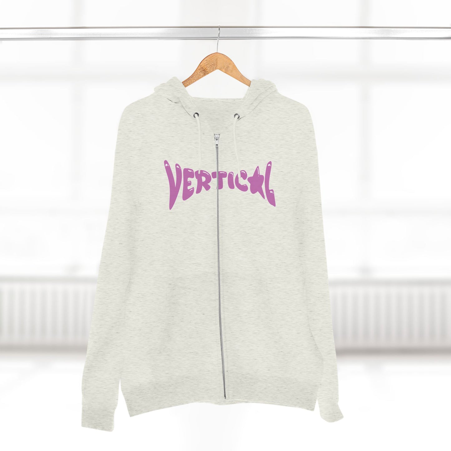 Vertical Star Zip Up Hoodie