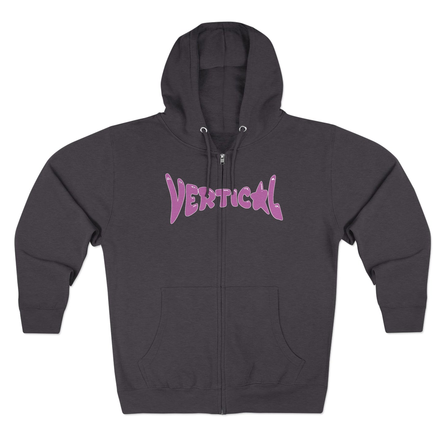Vertical Star Zip Up Hoodie