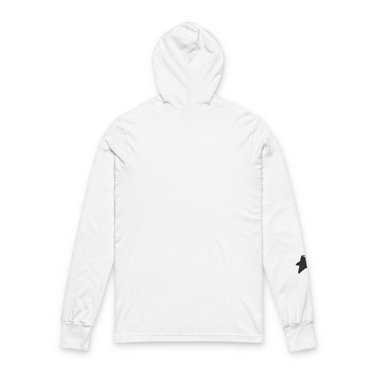 Vertical Hooded Long Sleeve Tee