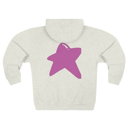 Vertical Star Zip Up Hoodie