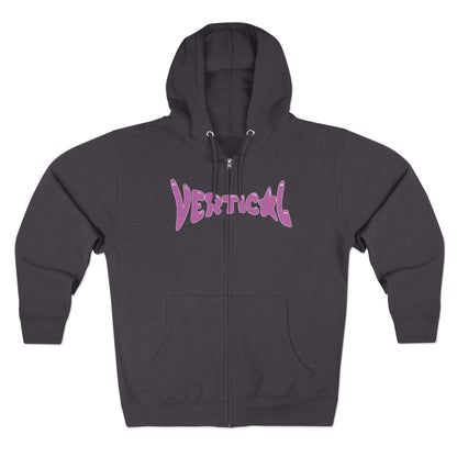 Vertical Star Zip Up Hoodie
