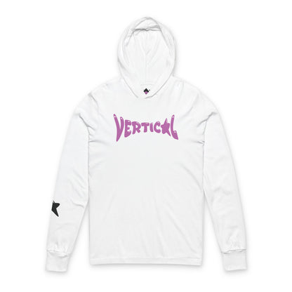 Vertical Hooded Long Sleeve Tee